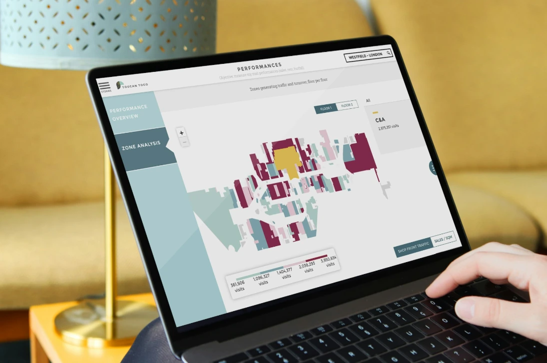 AI monitoring person in zone sectors of a building